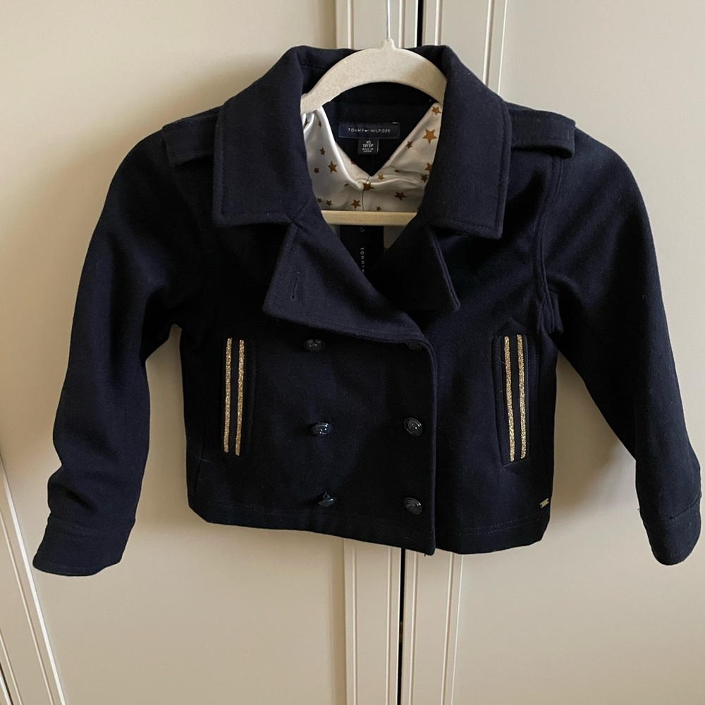 Tommy Hilfiger peacoat for kids size XS. NWT